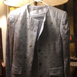 Oscar de ma Renta silk suit